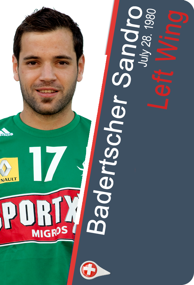 Badertscher Sandro - Switzerland | Handball - Hall of Fame